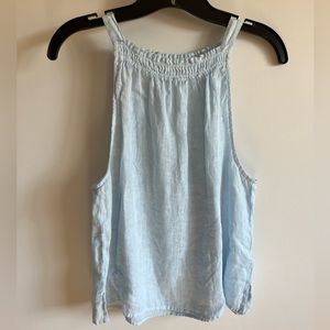 CLOTH & STONE Linen Sheer Tank